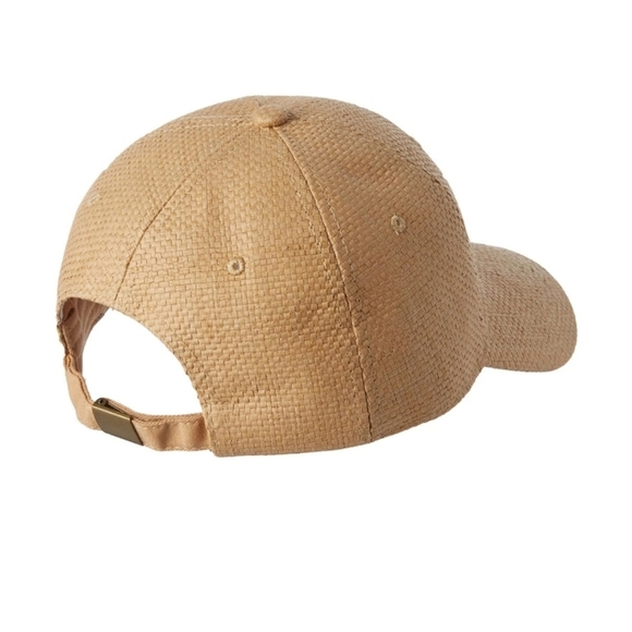 New Wyeth Woven Straw Adjustable Natural Baseball Cap Hat One Size NWT main image 6